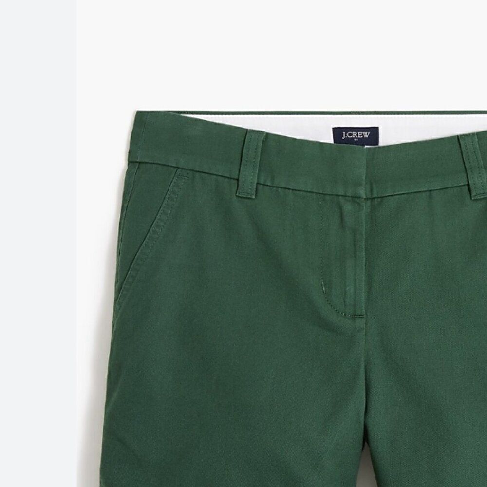 J. Crew Factory 5" classic chino short in green NWOT size 12 - Picture 2 of 10
